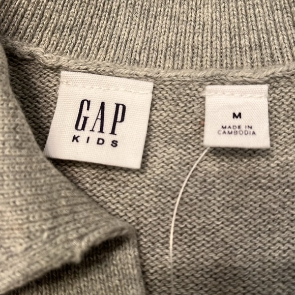 GAP Kids Gray Collared Sweater Dress/ NWT/MED - Picture 8 of 12